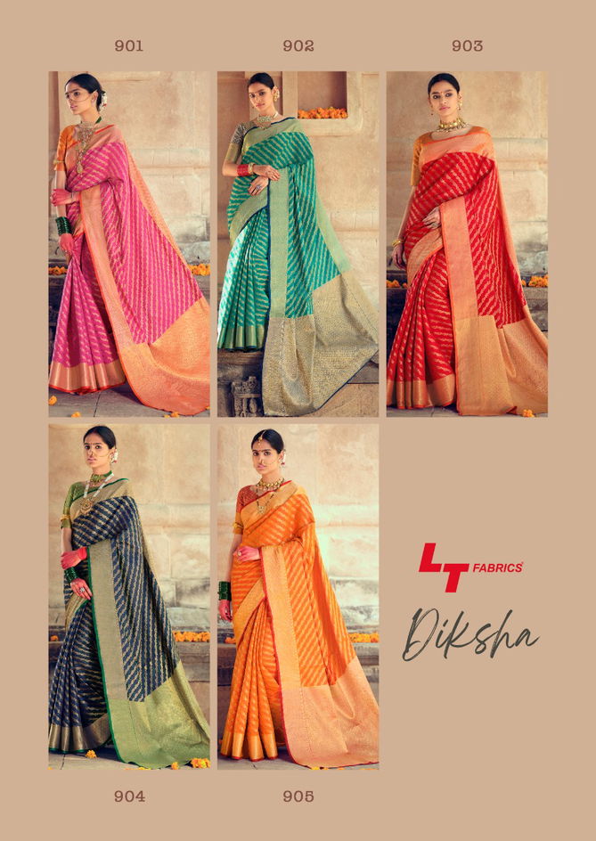 Lt Diksha Fancy Casual Wedding Wear Silk Latest Design silk sarees collection